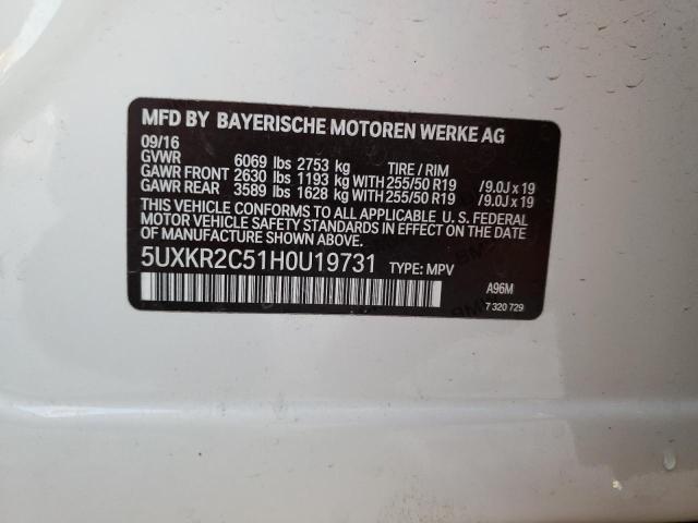 Photo 13 VIN: 5UXKR2C51H0U19731 - BMW X5 SDRIVE3 