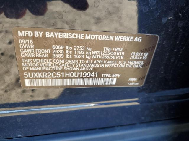 Photo 11 VIN: 5UXKR2C51H0U19941 - BMW X5 