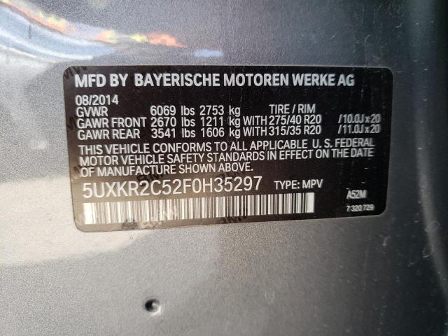 Photo 11 VIN: 5UXKR2C52F0H35297 - BMW X5 SDRIVE3 