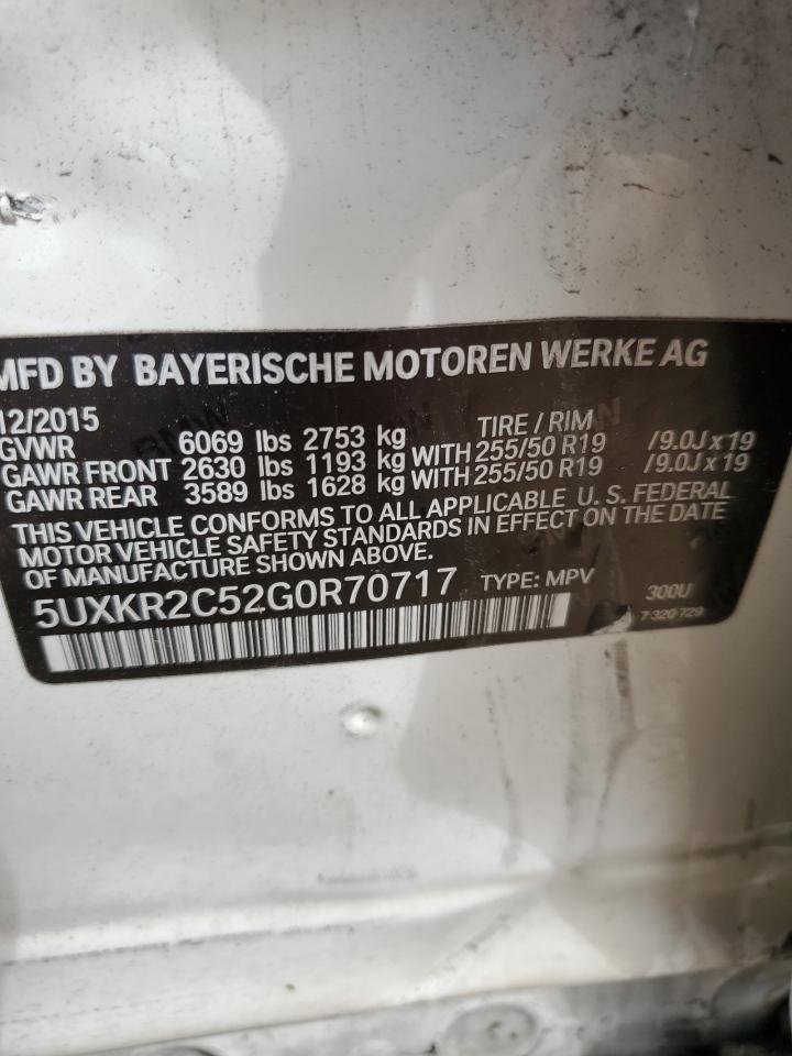 Photo 11 VIN: 5UXKR2C52G0R70717 - BMW X5 