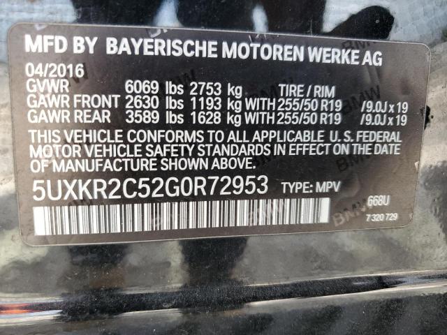 Photo 12 VIN: 5UXKR2C52G0R72953 - BMW X5 SDRIVE3 