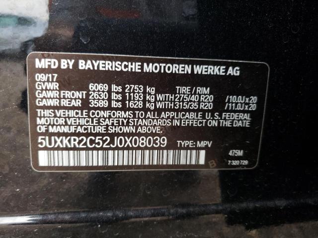 Photo 9 VIN: 5UXKR2C52J0X08039 - BMW X5 