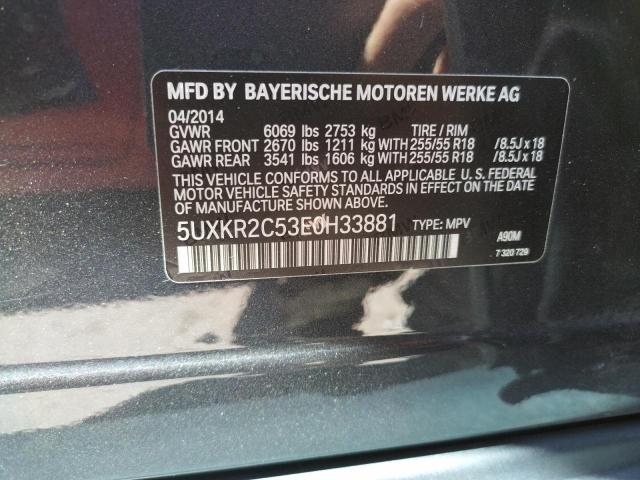 Photo 9 VIN: 5UXKR2C53E0H33881 - BMW X5 SDRIVE3 