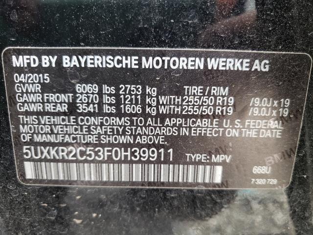 Photo 9 VIN: 5UXKR2C53F0H39911 - BMW X5 