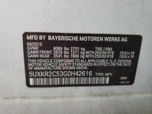 Photo 12 VIN: 5UXKR2C53G0H42616 - BMW X5 SDRIVE3 