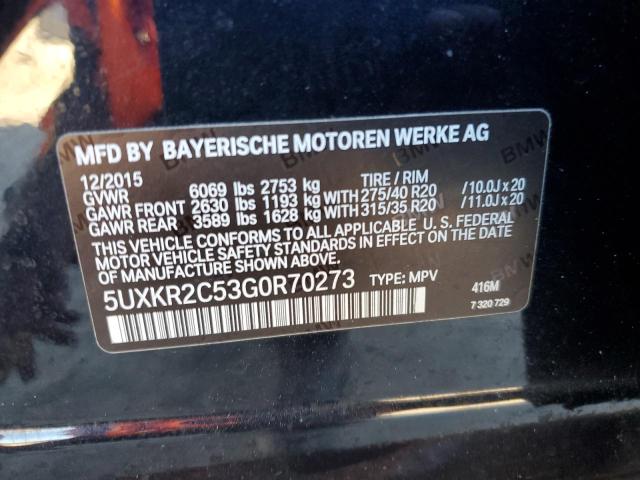 Photo 12 VIN: 5UXKR2C53G0R70273 - BMW X5 SDRIVE3 