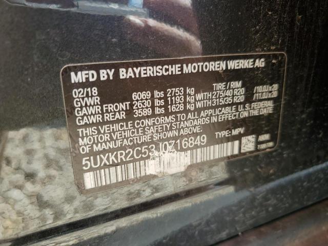 Photo 12 VIN: 5UXKR2C53J0Z16849 - BMW X5 SDRIVE3 