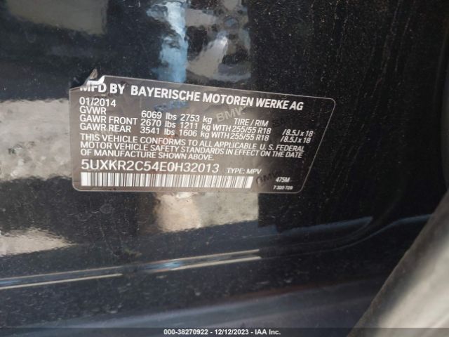 Photo 8 VIN: 5UXKR2C54E0H32013 - BMW X5 