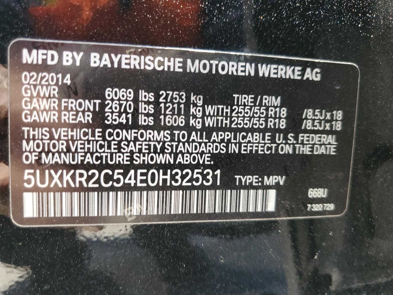 Photo 12 VIN: 5UXKR2C54E0H32531 - BMW X5 