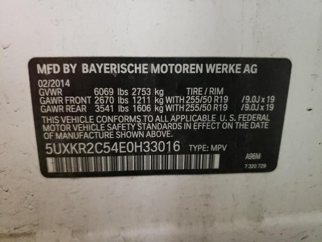 Photo 9 VIN: 5UXKR2C54E0H33016 - BMW X5 SDRIVE3 