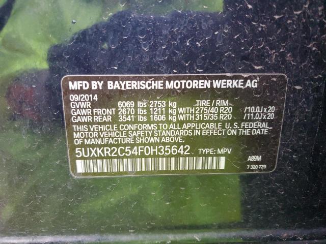 Photo 11 VIN: 5UXKR2C54F0H35642 - BMW X5 SDRIVE3 