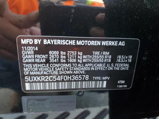 Photo 11 VIN: 5UXKR2C54F0H36578 - BMW X5 SDRIVE3 