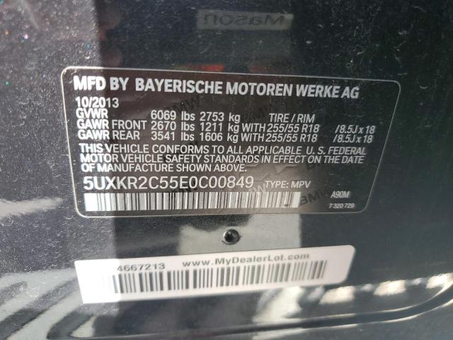 Photo 12 VIN: 5UXKR2C55E0C00849 - BMW X5 SDRIVE3 