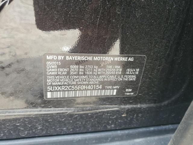 Photo 12 VIN: 5UXKR2C55F0H40154 - BMW X5 SDRIVE3 