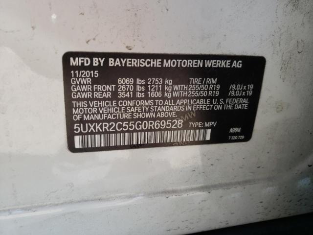 Photo 9 VIN: 5UXKR2C55G0R69528 - BMW X5 SDRIVE3 