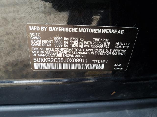 Photo 9 VIN: 5UXKR2C55J0X08911 - BMW X5 SDRIVE3 