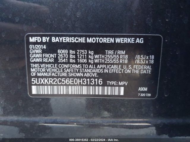 Photo 8 VIN: 5UXKR2C56E0H31316 - BMW X5 