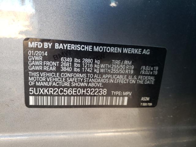 Photo 9 VIN: 5UXKR2C56E0H32238 - BMW X5 SDRIVE3 