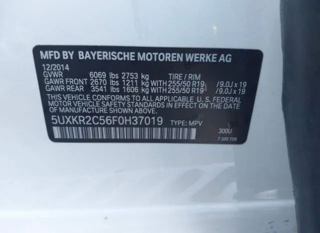 Photo 8 VIN: 5UXKR2C56F0H37019 - BMW X5 