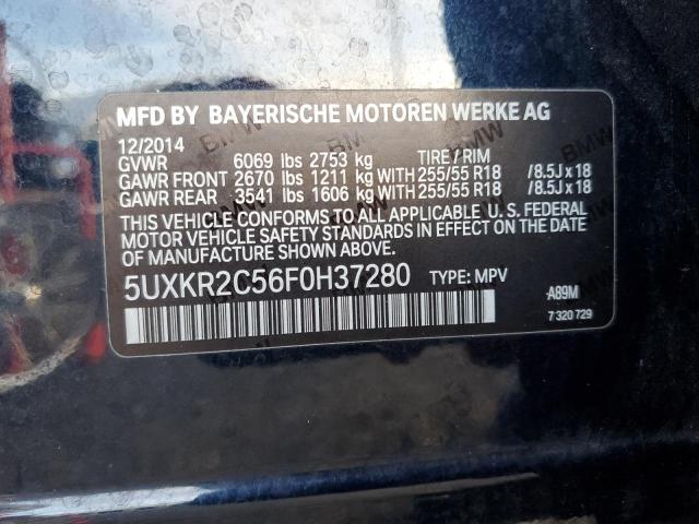 Photo 12 VIN: 5UXKR2C56F0H37280 - BMW X5 SDRIVE3 