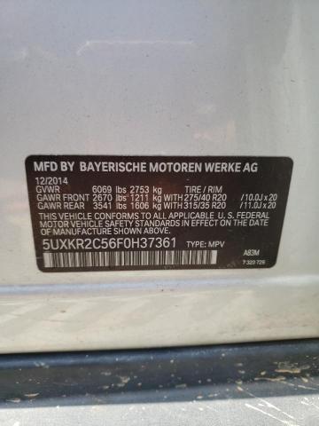 Photo 12 VIN: 5UXKR2C56F0H37361 - BMW X5 SDRIVE3 