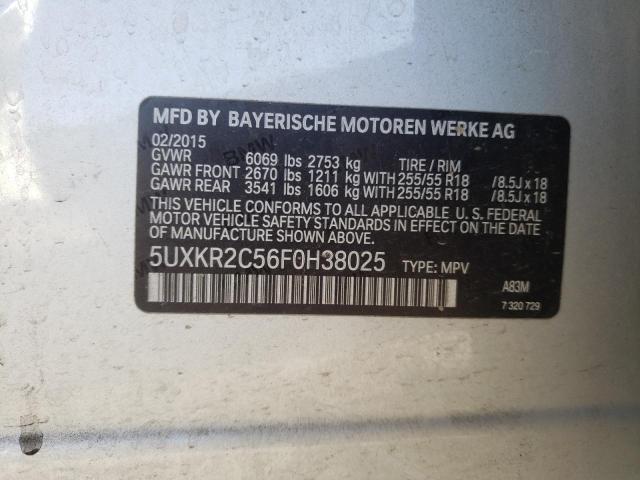 Photo 11 VIN: 5UXKR2C56F0H38025 - BMW X5 SDRIVE3 