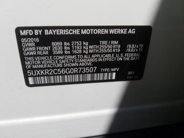 Photo 9 VIN: 5UXKR2C56G0R73507 - BMW X5 SDRIVE3 