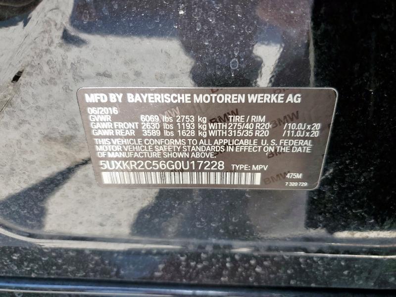 Photo 11 VIN: 5UXKR2C56G0U17228 - BMW X5 SDRIVE3 