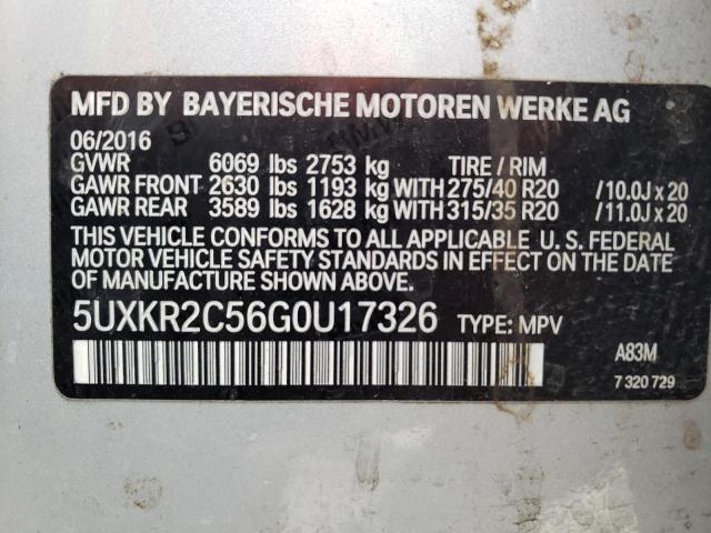 Photo 11 VIN: 5UXKR2C56G0U17326 - BMW X5 