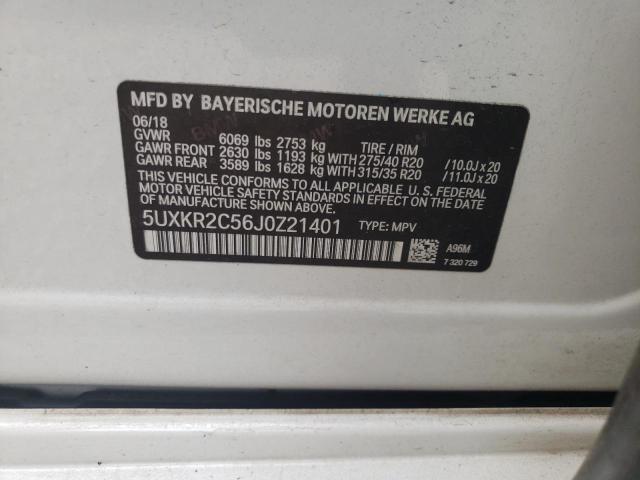 Photo 9 VIN: 5UXKR2C56J0Z21401 - BMW X5 SDRIVE3 