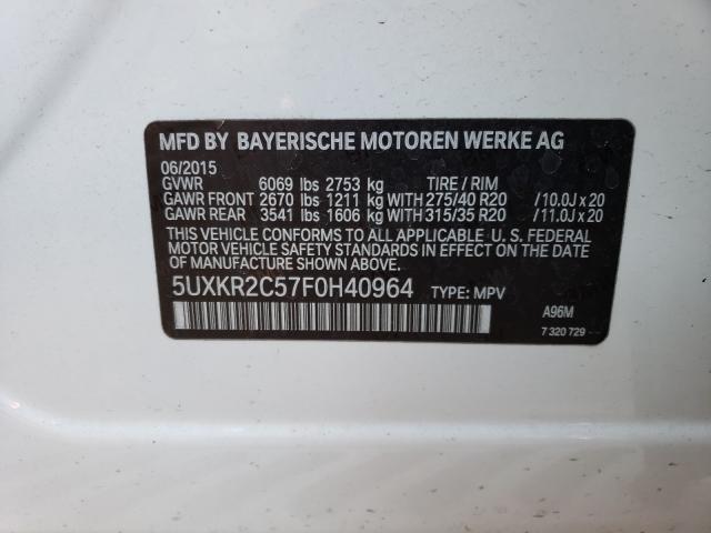 Photo 9 VIN: 5UXKR2C57F0H40964 - BMW X5 