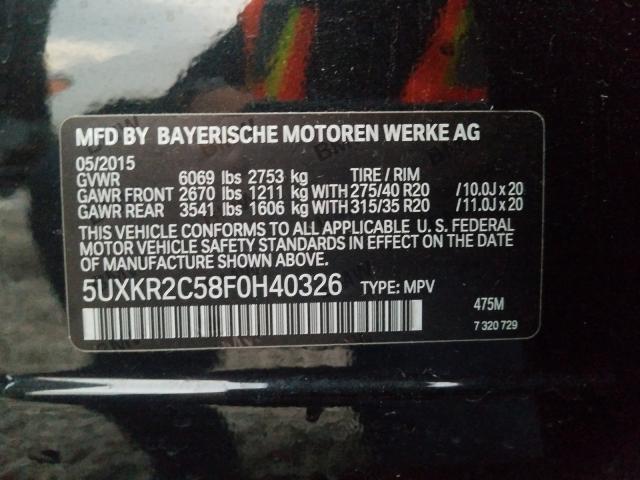 Photo 9 VIN: 5UXKR2C58F0H40326 - BMW X5 SDRIVE3 