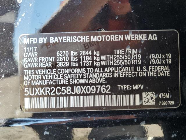 Photo 13 VIN: 5UXKR2C58J0X09762 - BMW X5 SDRIVE3 