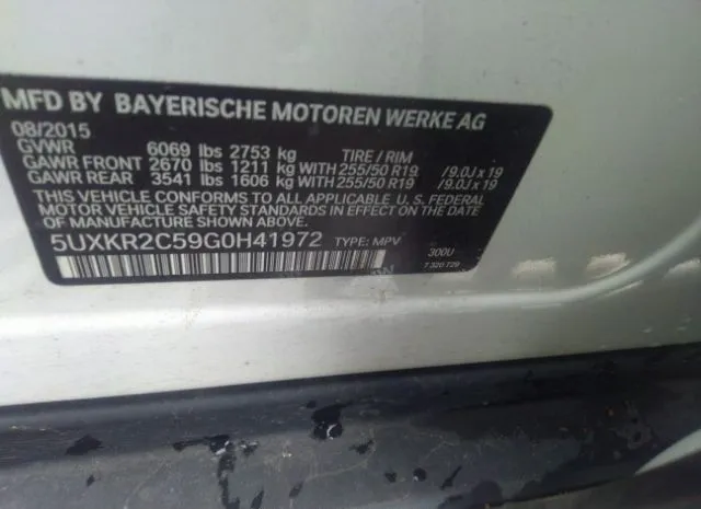 Photo 8 VIN: 5UXKR2C59G0H41972 - BMW X5 