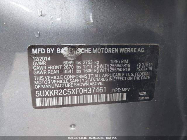 Photo 8 VIN: 5UXKR2C5XF0H37461 - BMW X5 