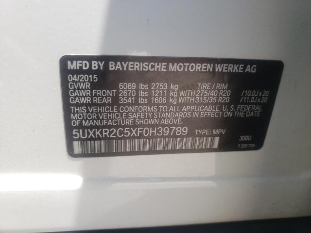 Photo 12 VIN: 5UXKR2C5XF0H39789 - BMW X5 SDRIVE3 