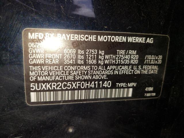 Photo 9 VIN: 5UXKR2C5XF0H41140 - BMW X5 SDRIVE3 