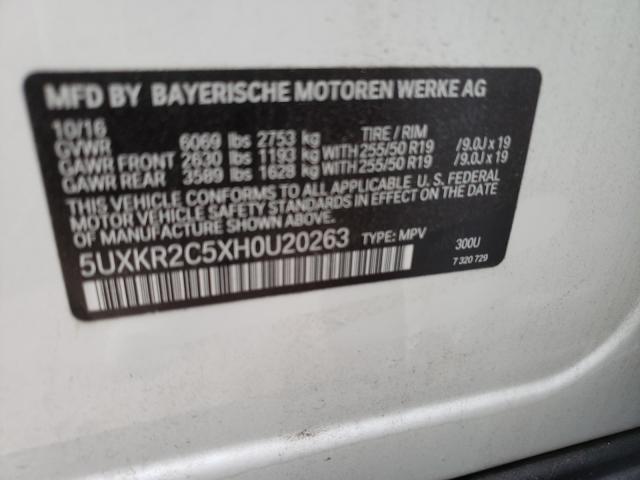 Photo 9 VIN: 5UXKR2C5XH0U20263 - BMW X5 SDRIVE3 