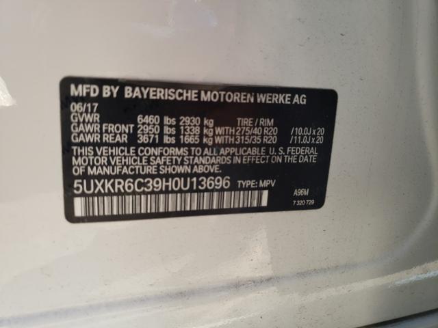 Photo 9 VIN: 5UXKR6C39H0U13696 - BMW X5 XDRIVE5 