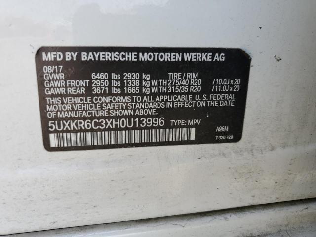 Photo 11 VIN: 5UXKR6C3XH0U13996 - BMW X5 XDRIVE5 