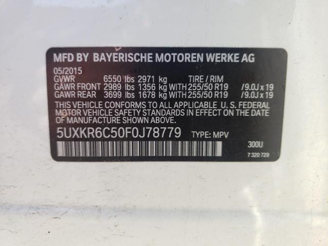 Photo 11 VIN: 5UXKR6C50F0J78779 - BMW X5 XDRIVE5 