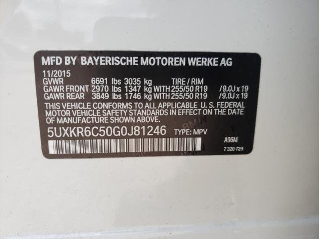 Photo 9 VIN: 5UXKR6C50G0J81246 - BMW X5 XDRIVE5 