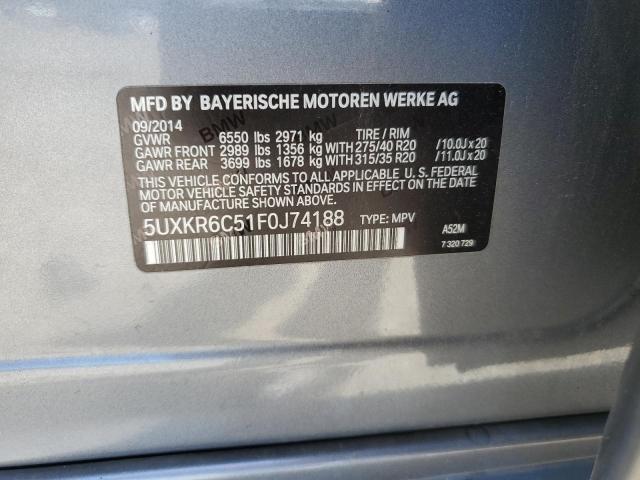 Photo 12 VIN: 5UXKR6C51F0J74188 - BMW X5 