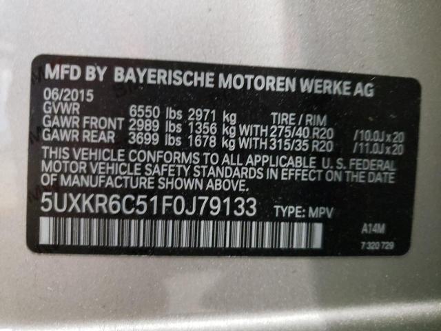 Photo 11 VIN: 5UXKR6C51F0J79133 - BMW X5 XDRIVE5 