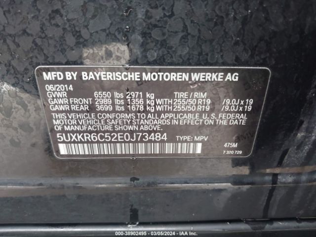 Photo 8 VIN: 5UXKR6C52E0J73484 - BMW X5 