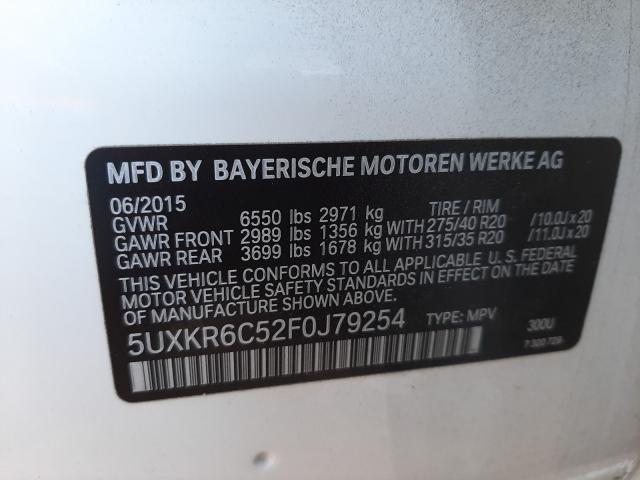 Photo 9 VIN: 5UXKR6C52F0J79254 - BMW X5 