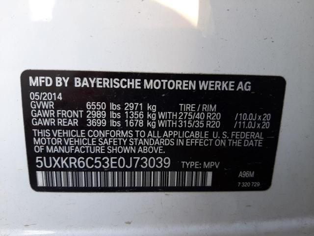 Photo 9 VIN: 5UXKR6C53E0J73039 - BMW X5 XDRIVE5 