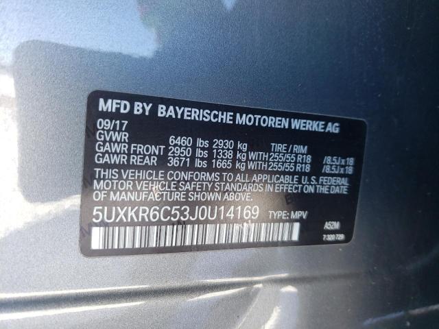 Photo 9 VIN: 5UXKR6C53J0U14169 - BMW X5 XDRIVE5 