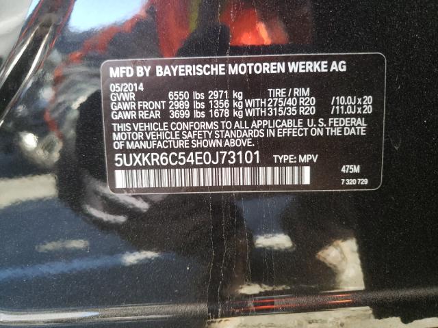 Photo 9 VIN: 5UXKR6C54E0J73101 - BMW X5 SDRIVE3 