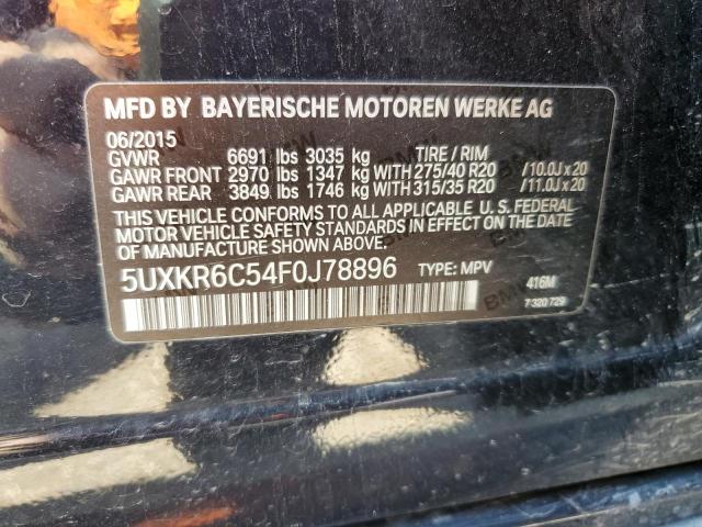 Photo 11 VIN: 5UXKR6C54F0J78896 - BMW X5 XDRIVE5 